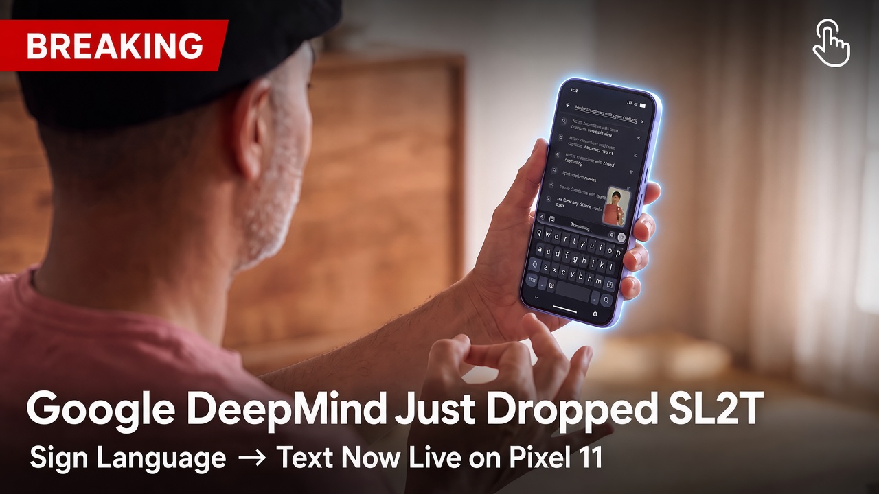 Google DeepMind Launches SL2T: Sign Language AI Now on Pixel 11 Phones
